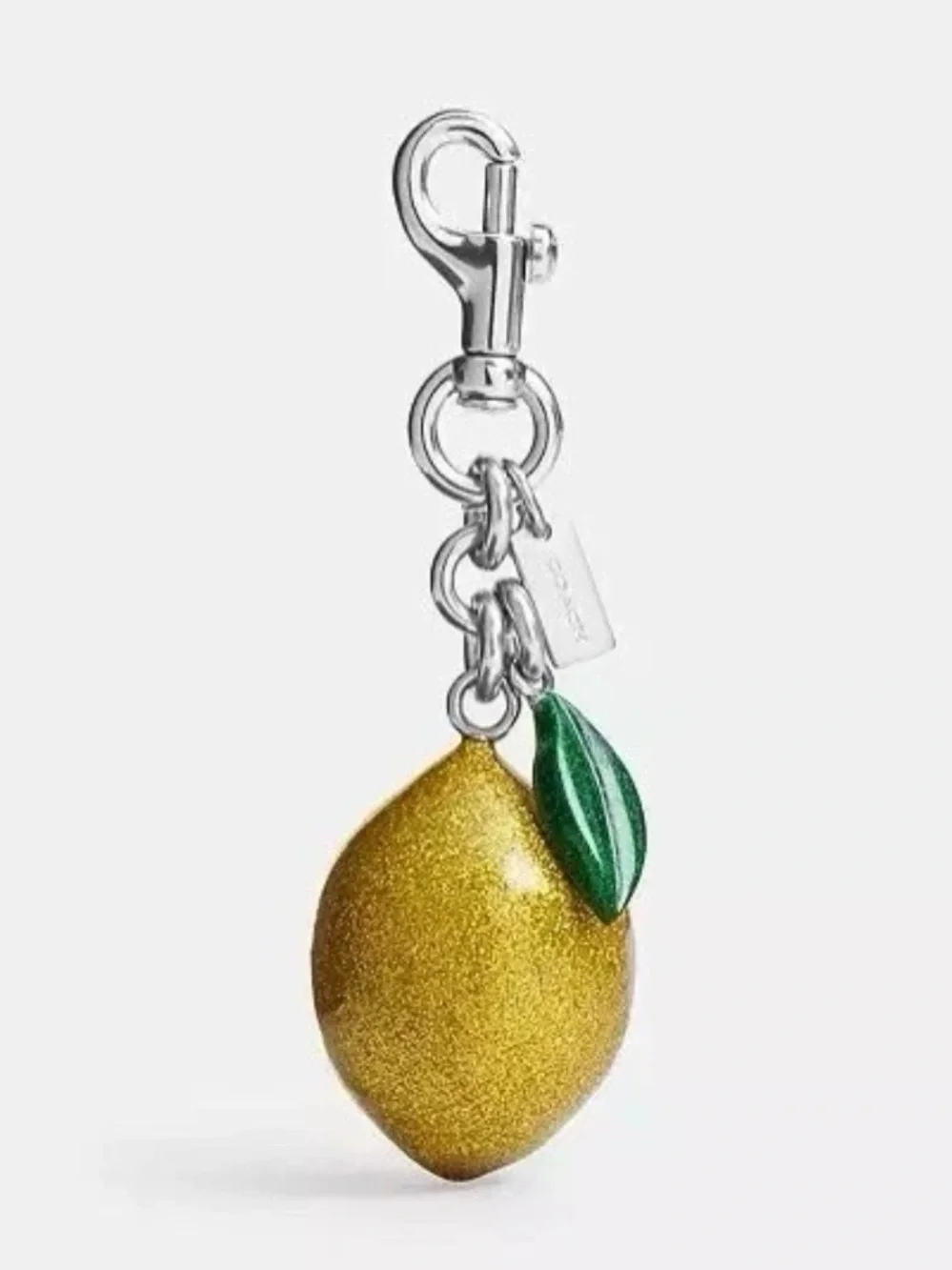 Coach Lemon Resin Bag Charm NWT